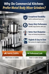 metal body mixer grinder