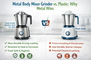 Metal Body Mixer Grinder vs Plastic