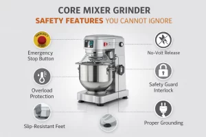 mixer grinder protection system